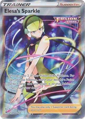 Elesa s Sparkle Full Art Træner kort Pokemonshop