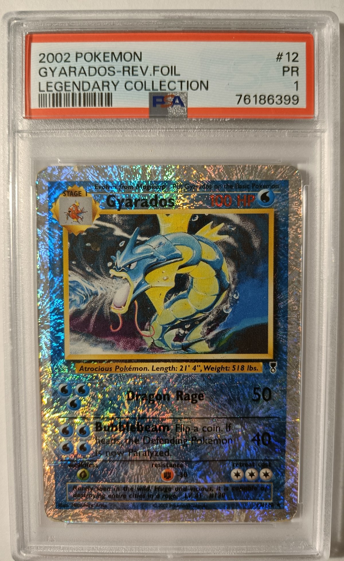 Gyarados Reverse Foil Psa Psa Kort Pokemonshop