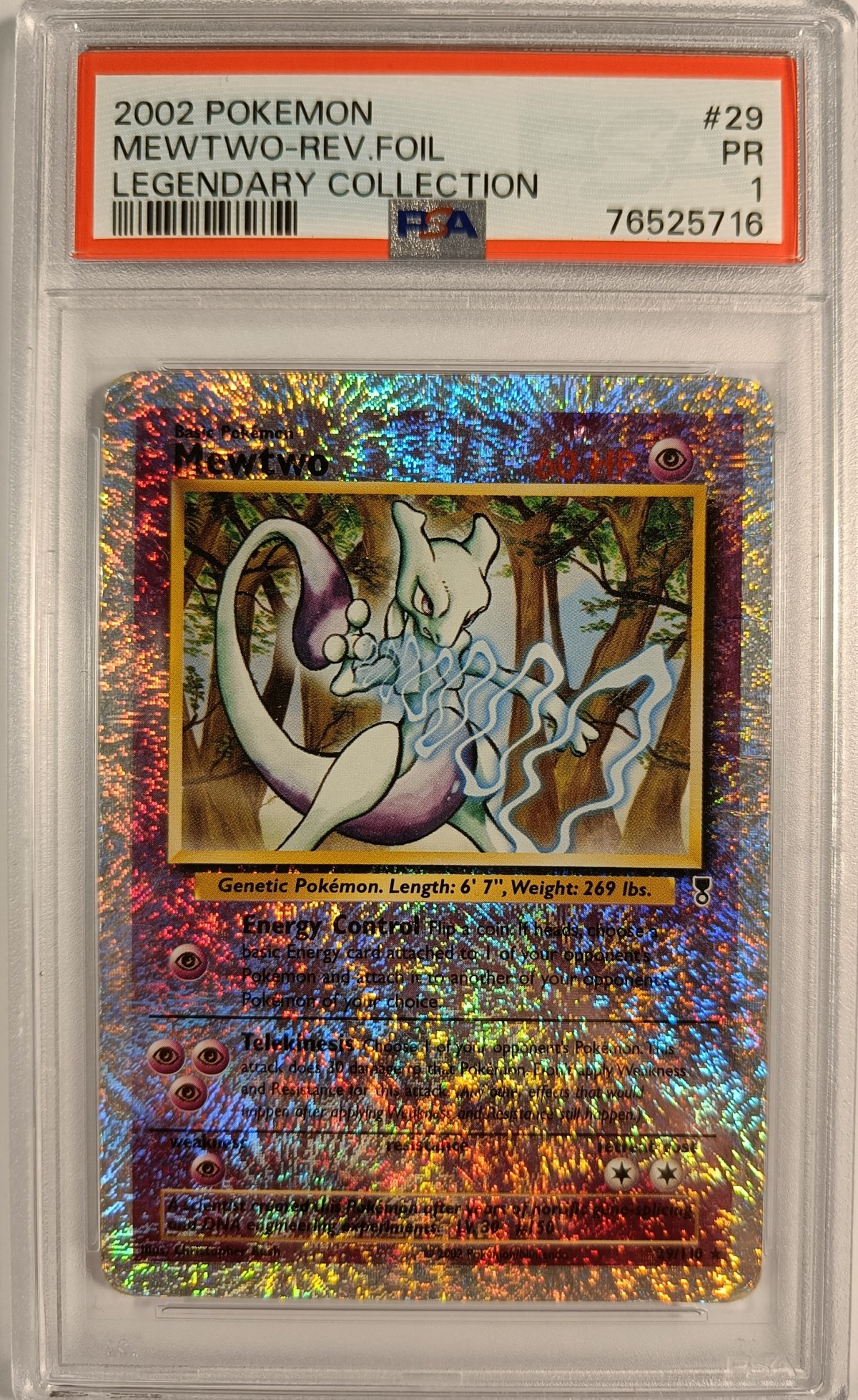 Mewtwo Reverse Foil Psa Psa Kort Pokemonshop