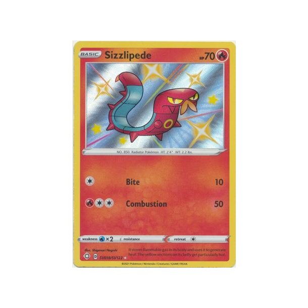 Sizzlipede Shiny Rare Specielle Pokemonshop Dk