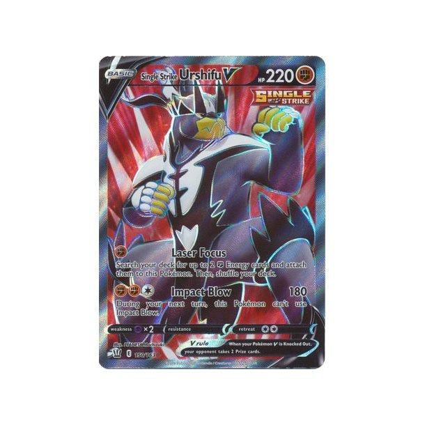 Single Strike Urshifu Full Art V - V kort - Pokemonshop.dk