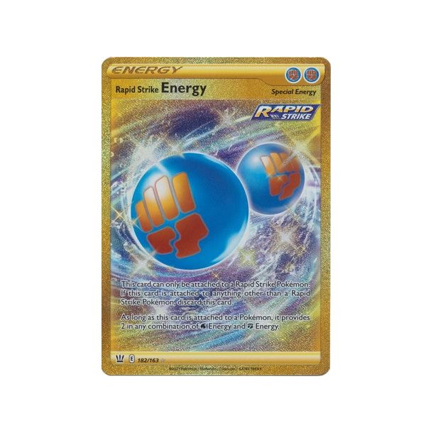 Rapid Strike Energy Secret Rare Trænere