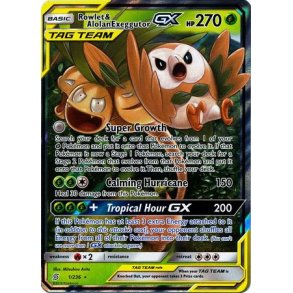 Rowlet & Alolan Exeggutor GX