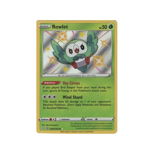 Rowlet Shiny Rare