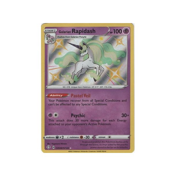 Galarian Rapidash Shiny Rare