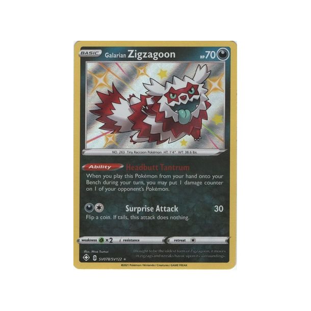 Galarian Zigzagoon Shiny Rare