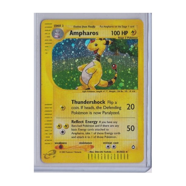 Ampharos Holo Rare (brugt)