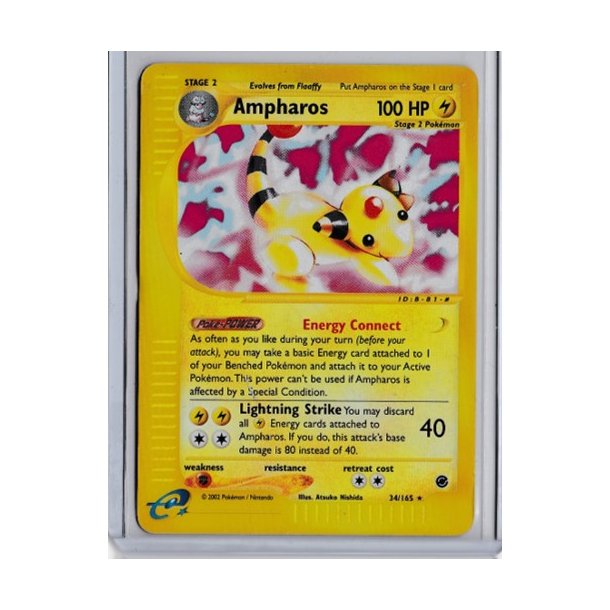 Ampharos Reverse Holo (brugt)