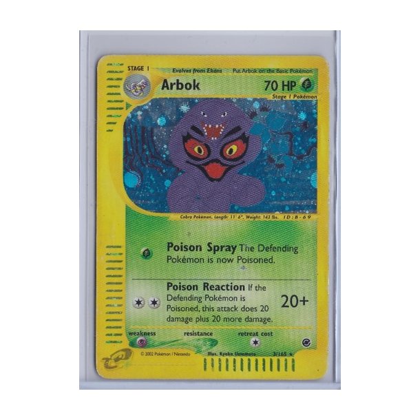 Arbok Holo Rare (brugt)