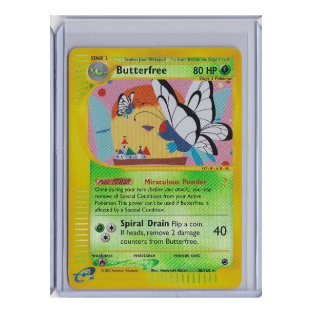 Butterfree Reverse Holo Rare (brugt)