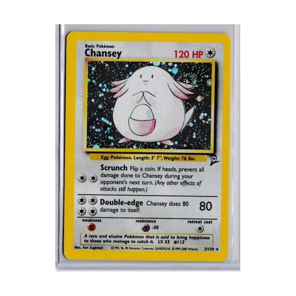 Chansey Holo Rare (brugt)