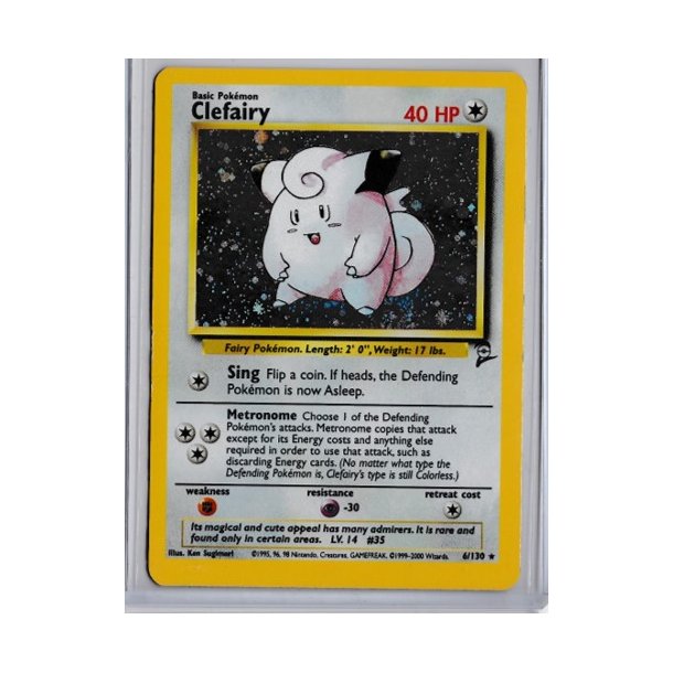 Clefairy Holo Rare (brugt)