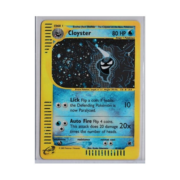 Cloyster Holo Rare (brugt)