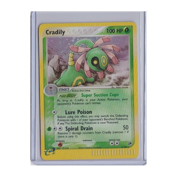 Cradily Holo Rare (brugt)