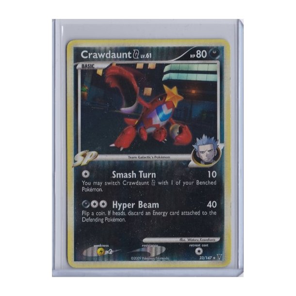 Crawdaunt Holo Rare (brugt)
