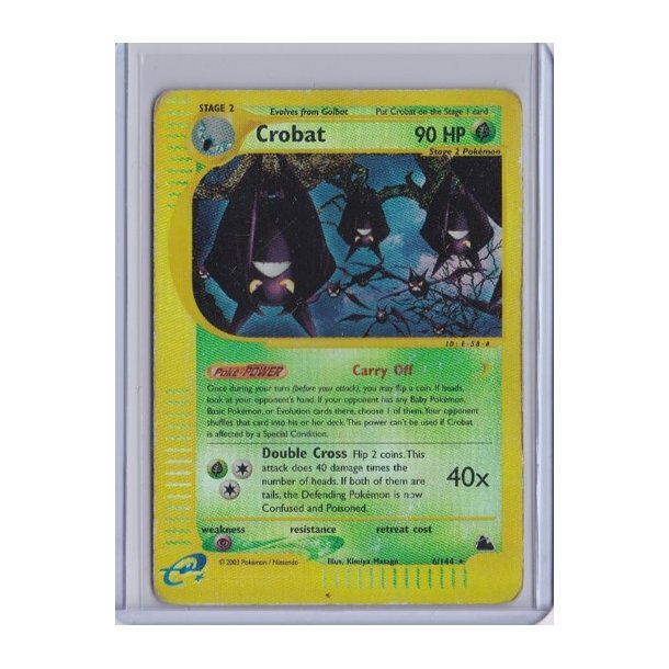 Crobat Reverse Holo Rare (brugt)