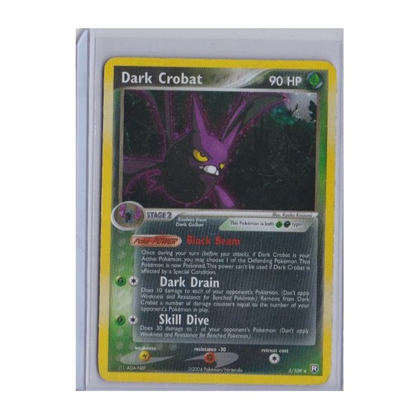 Dark Crobat Holo Rare (brugt)