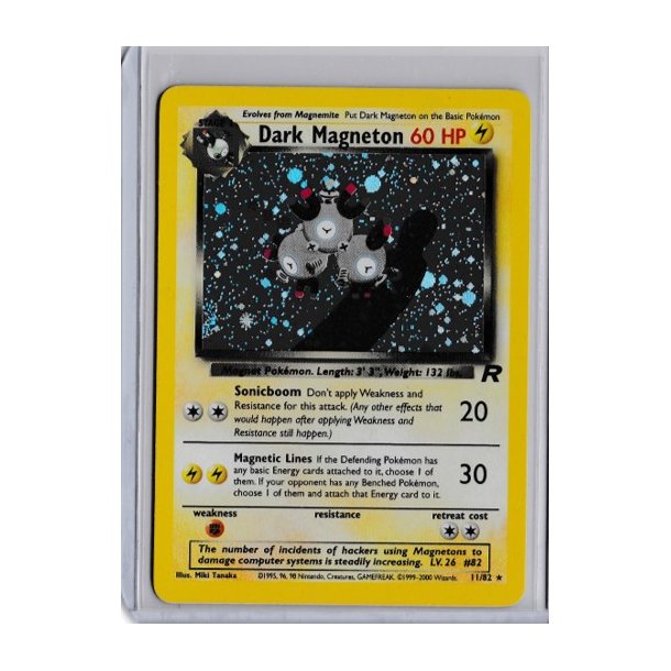 Dark Magneton Holo Rare (brugt)