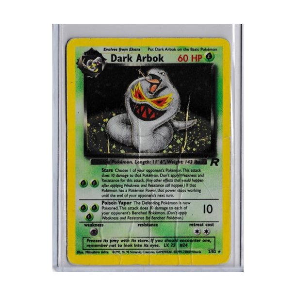 Dark Arbok Holo Rare (brugt)