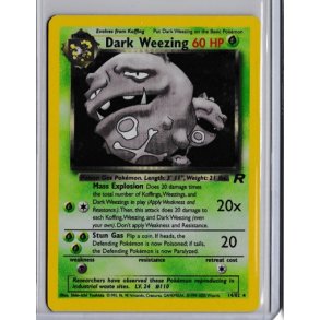 Dark Weezing Holo Rare (brugt)
