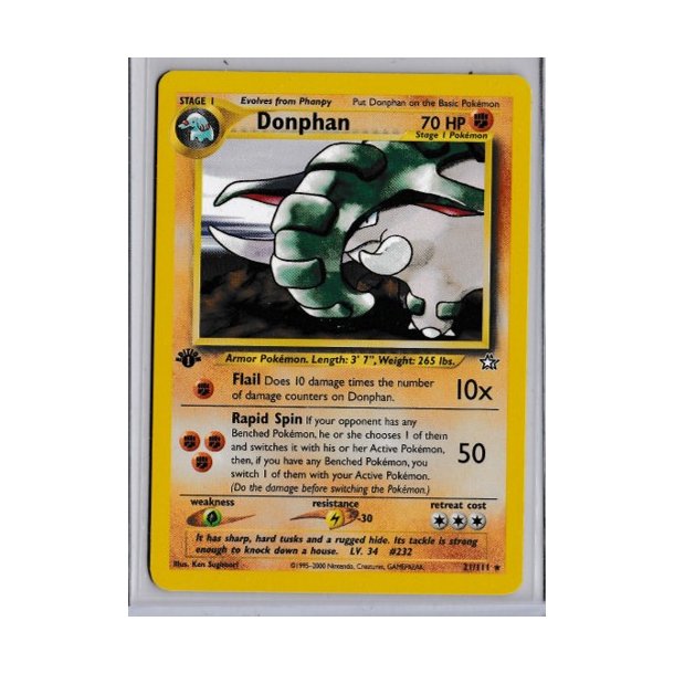 Donphan 1st Edition (brugt)
