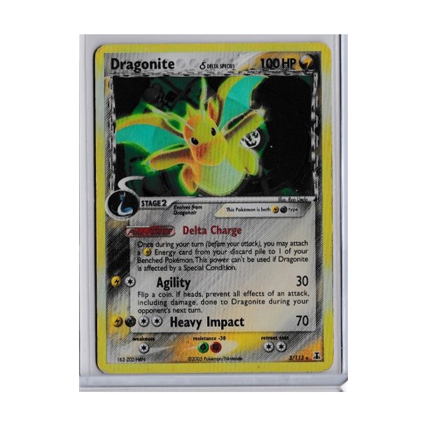Dragonite Holo Rare (brugt)