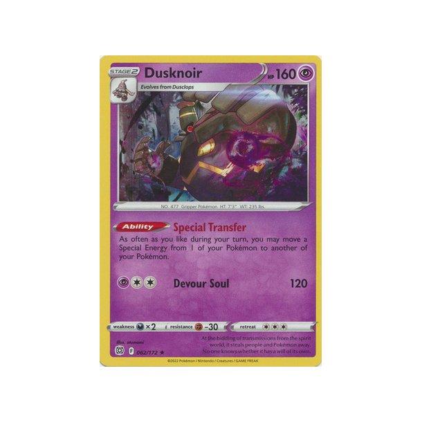 Dusknoir Holo Rare
