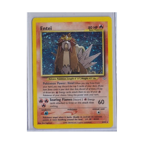 Entei Holo Rare (brugt)