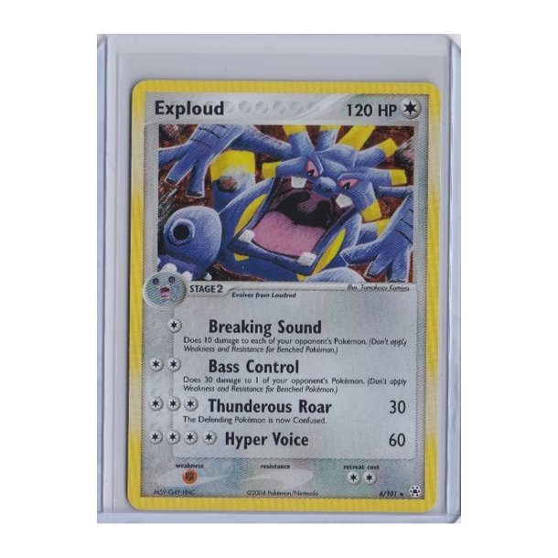 Exploud Holo Rare (brugt)