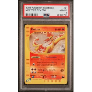 Moltres Reverse Holo - PSA 8