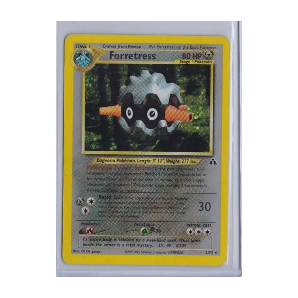 Forretress Holo Rare (brugt)