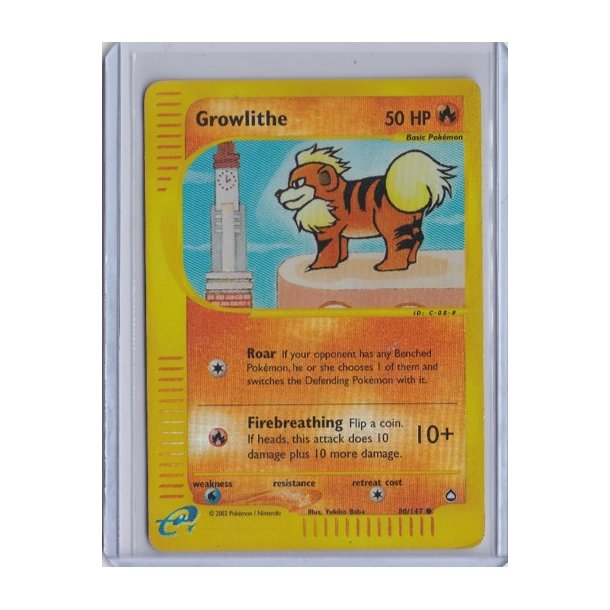 Growlithe Reverse Holo (brugt)
