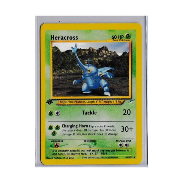Heracross 1st Edition (brugt)