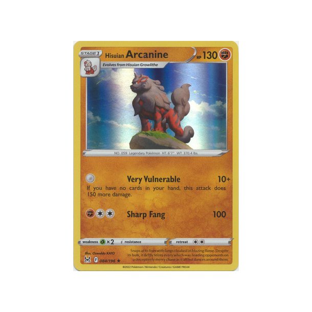 Hisuian Arcanine Holo Rare