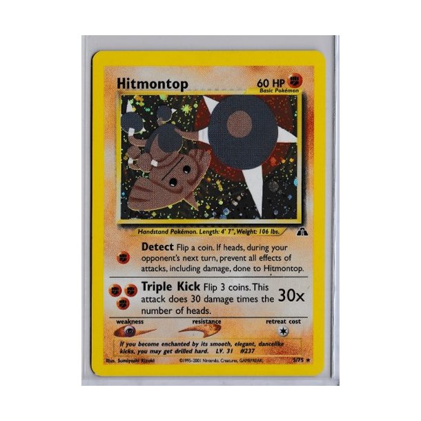 Hitmontop Holo Rare (brugt)