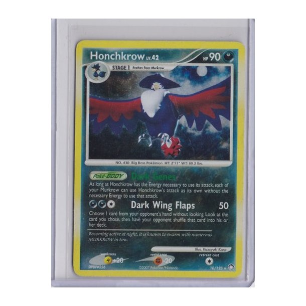 Honchkrow Holo Rare (brugt)