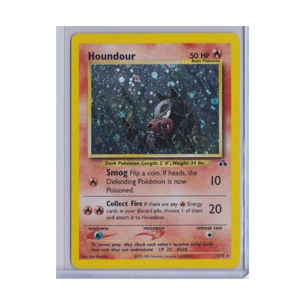 Houndour Holo Rare (brugt)