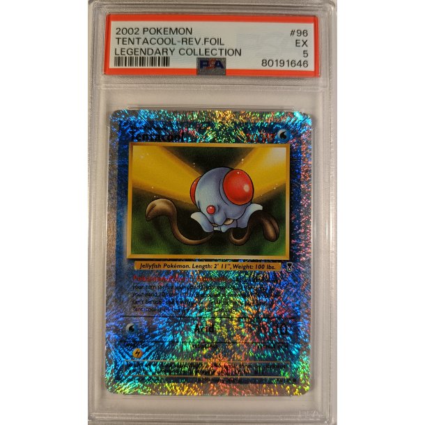 Tentacool Reverse Foil - PSA 5