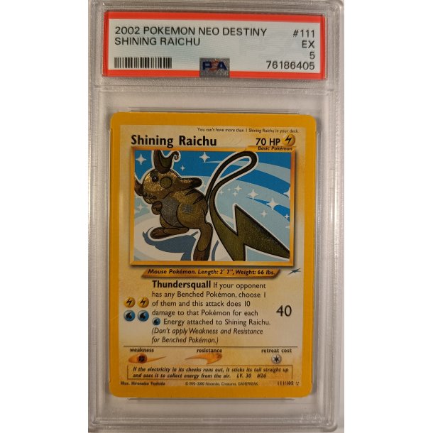 Shining Raichu - PSA 5