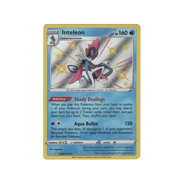Inteleon Shiny Rare