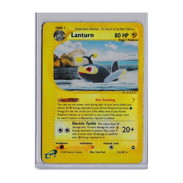 Lanturn Reverse Holo Rare (brugt)