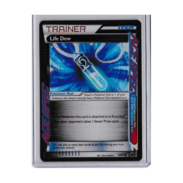 Trainer Life Dew Holo Rare (brugt)