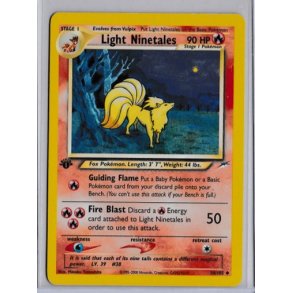 Light Ninetales 1st Edition (brugt)