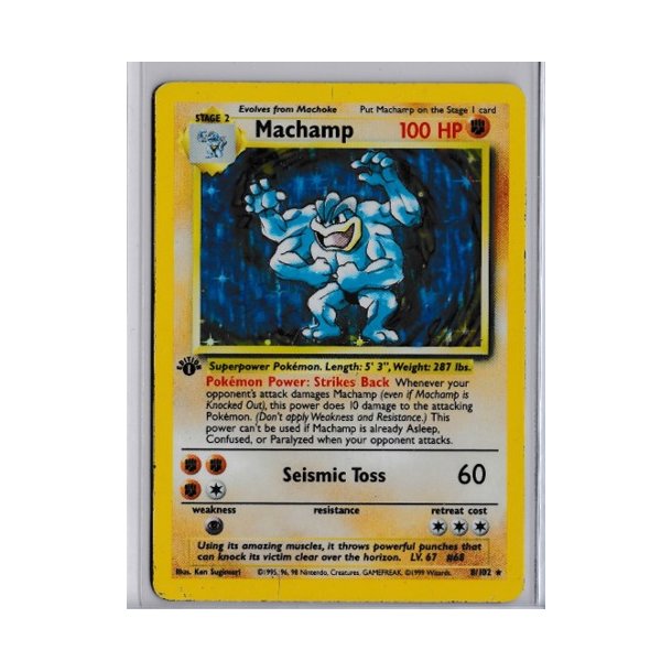 Machamp Holo Rare (brugt)