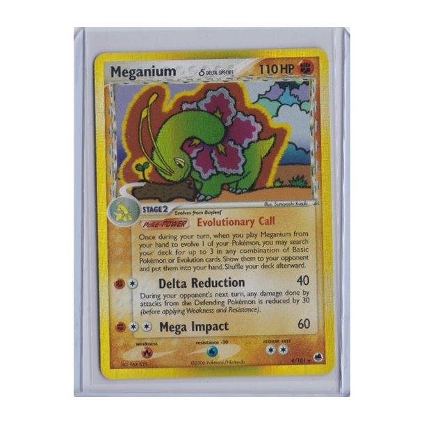 Meganium Holo Rare (brugt)