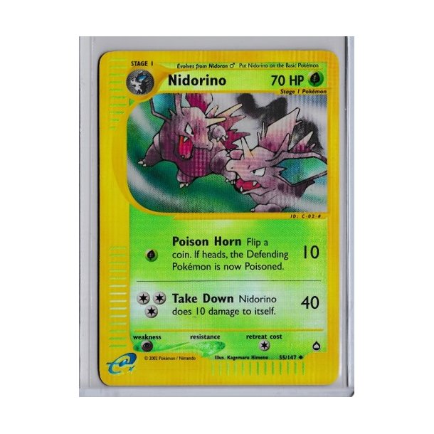 Nidorino Reverse Holo (brugt)