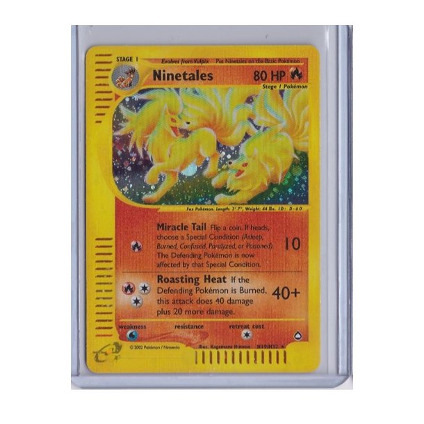 Ninetales Holo Rare (brugt)