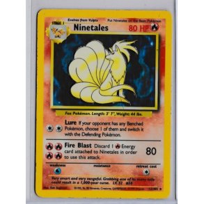 Ninetales Holo Rare (brugt)