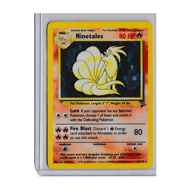 Ninetales Holo Rare (brugt)