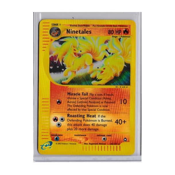 Ninetales Holo Rare (brugt)